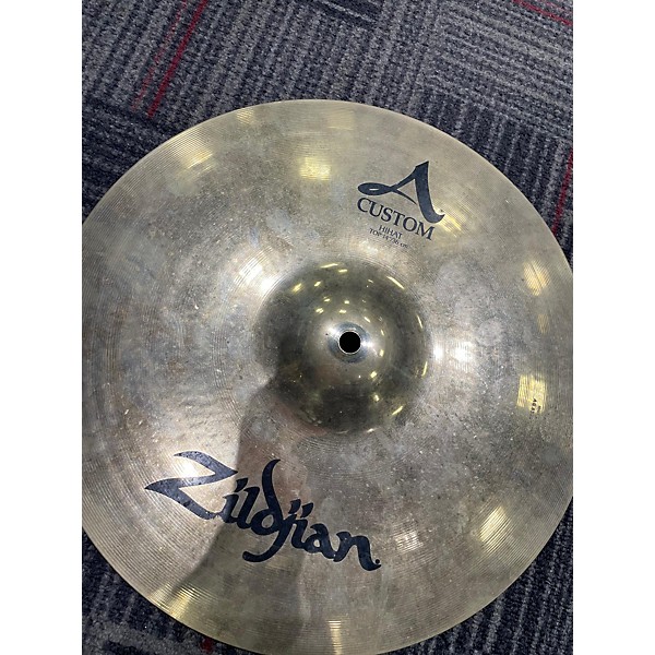 Used Zildjian Used Zildjian 14in A Custom Hi Hat Pair Cymbal