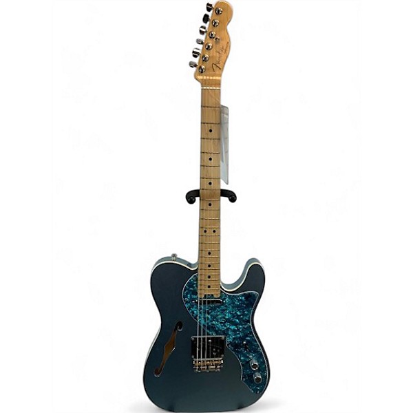 Used Fender American Elite Thinline Telecaster MYSTIC BLUE ICE Hollow Body Electric Guitar