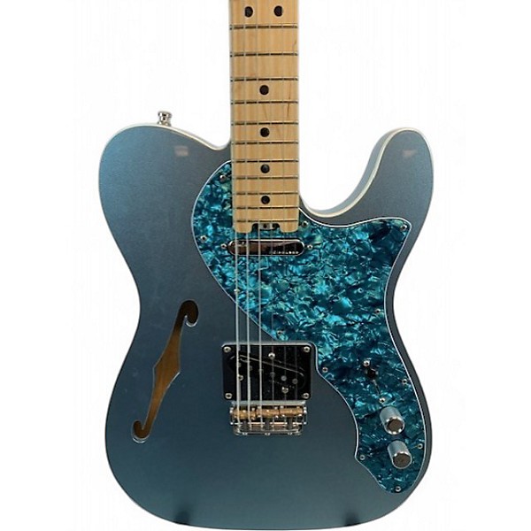 Used Fender American Elite Thinline Telecaster MYSTIC BLUE ICE Hollow Body Electric Guitar