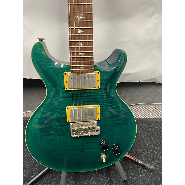 Used PRS Used PRS Santana III Teal Black Solid Body Electric Guitar