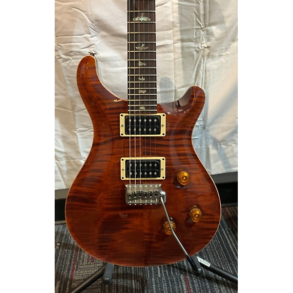 Used PRS Used PRS Wood Library Custom 24 Trans Amber Solid Body Electric Guitar