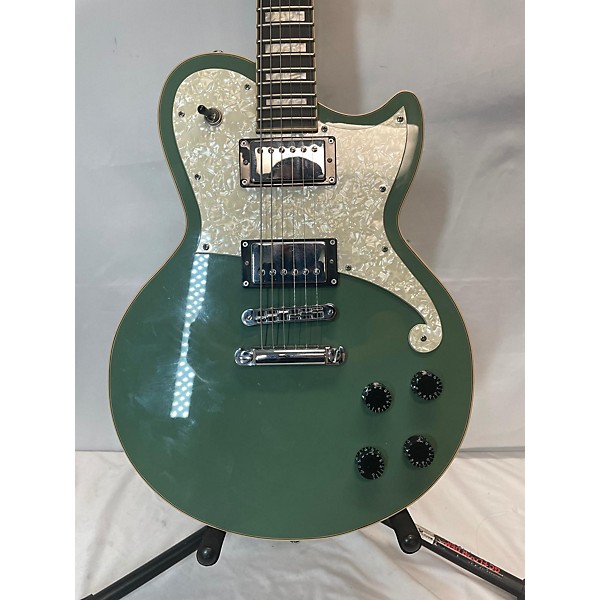 Used D'Angelico Used D'Angelico Premier Atlantic Army Green Solid Body Electric Guitar