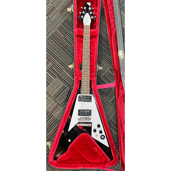 Used Epiphone Used Epiphone Epiphone Kirk Hammett 1979 Flying V Black Solid Body Electric Guitar