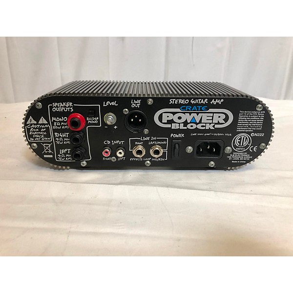 Used Crate POWER BLOCK Solid State Guitar Amp Head