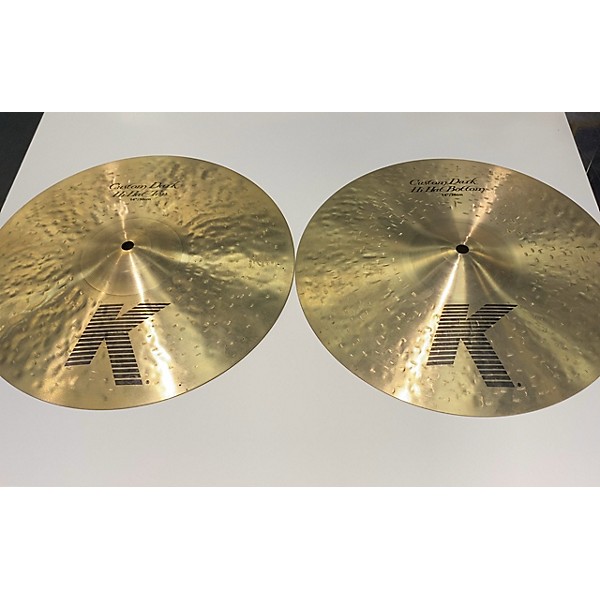 Used Zildjian Used Zildjian 14in K Custom Dark Hi Hat Pair Cymbal