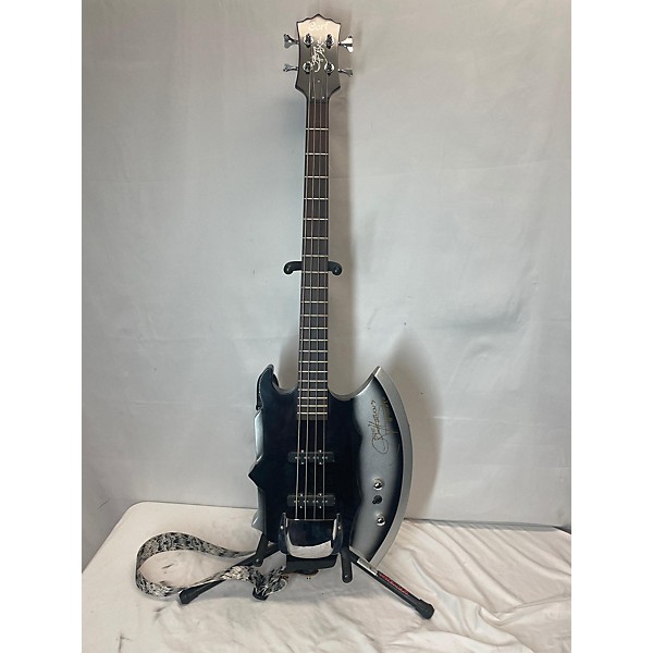 Used Cort Gene Simmons AXE Black Electric Bass Guitar