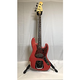 Used Fender 1962 Relic Jazz Bass Fiesta Red Electric Bass Guitar