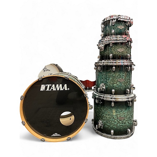 Used TAMA 5 Piece Starclassic Performer Molten steel Blue Burst Drum Kit