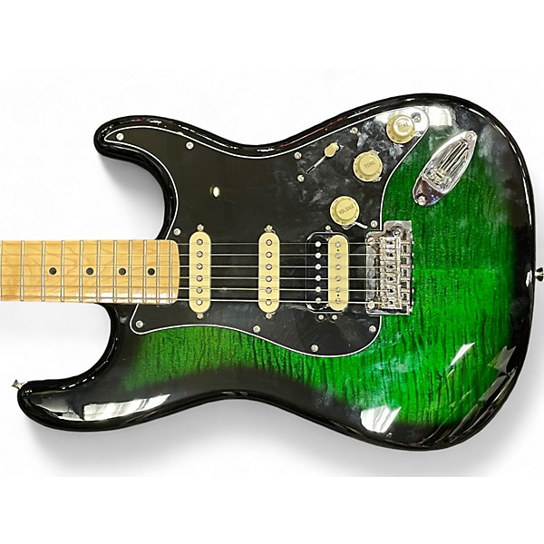 Used Fender Used Fender Standard Stratocaster Loch Ness Green Solid Body Electric Guitar