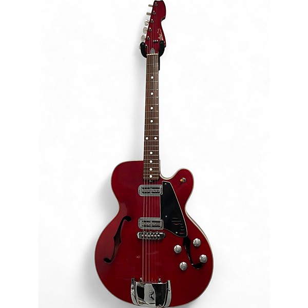 Used Galanti hollowbody singlecut Cherry Hollow Body Electric Guitar