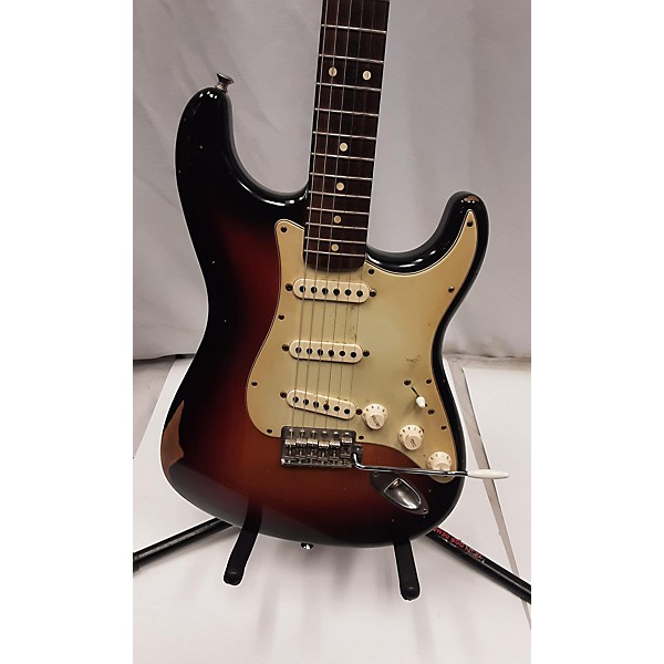 Used Fender Used Fender Road Worn 1960S Stratocaster Tobacco Burst Solid Body Electric Guitar