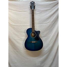 Used Guild Used Guild OM-240CE Blue Burst Acoustic Electric Guitar