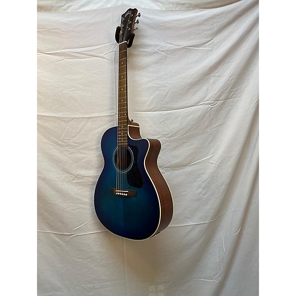 Used Guild Used Guild OM-240CE Blue Burst Acoustic Electric Guitar