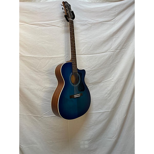 Used Guild Used Guild OM-240CE Blue Burst Acoustic Electric Guitar