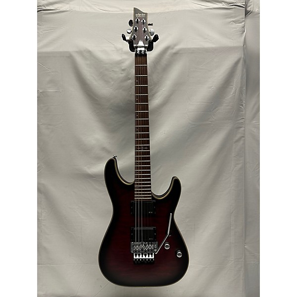 Used Schecter Guitar Research Used Schecter Guitar Research C1 Floyd Rose Platinum Crimson Red Burst Solid Body Electric G...