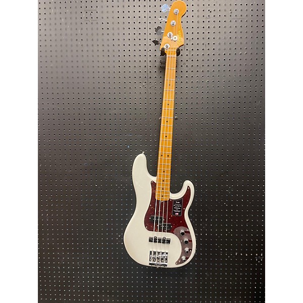 Used Fender Used 2023 Fender American Ultra Precision Bass Pearl White Electric Bass Guitar