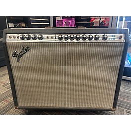 Vintage Fender Vintage 1980 Fender Twin Reverb Silver Panel Tube Guitar Combo Amp