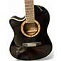 Used Ibanez AEF18E Left Handed Black Acoustic Electric Guitar