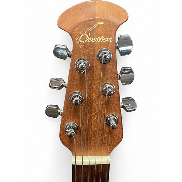 Vintage 1994 Ovation 1861AX-5 Standard Balladeer Orange Acoustic Electric Guitar