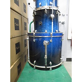 Used Mapex 6 piece Armory Blue Sparkle Drum Kit