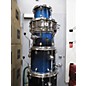 Used Mapex 6 piece Armory Blue Sparkle Drum Kit