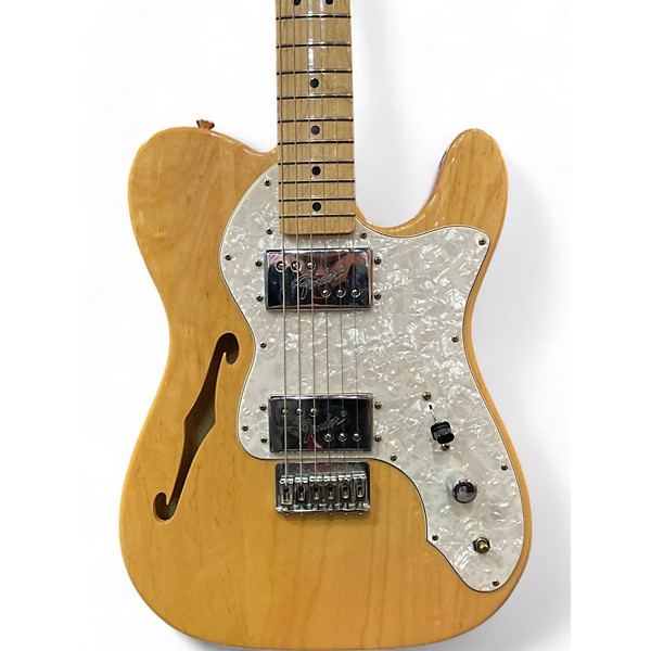 Used Fender Classic Player Telecaster Thinline Deluxe Natural Hollow Body Electric Guitar