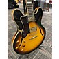 Used Epiphone Used Epiphone Sheraton II Left Handed Sunburst Hollow Body Electric Guitar