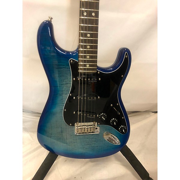 Used Fender Used 2021 Fender American Ultra Stratocaster Limited-Edition Denim Solid Body Electric Guitar