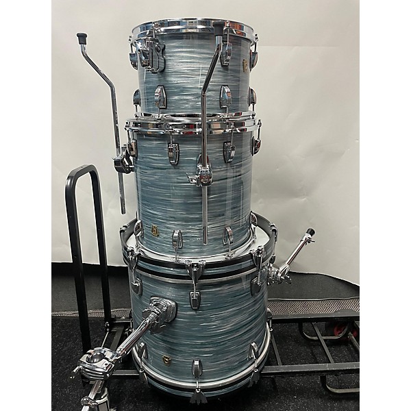 Used Ludwig Used 2022 Ludwig 3 piece Classic Maple VINTAGE BLUE OYSTER Drum Kit