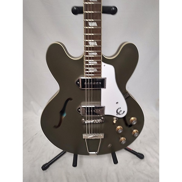 Used Epiphone Used Epiphone Casino Hollowbody Worn Olive Drab Hollow Body Electric Guitar