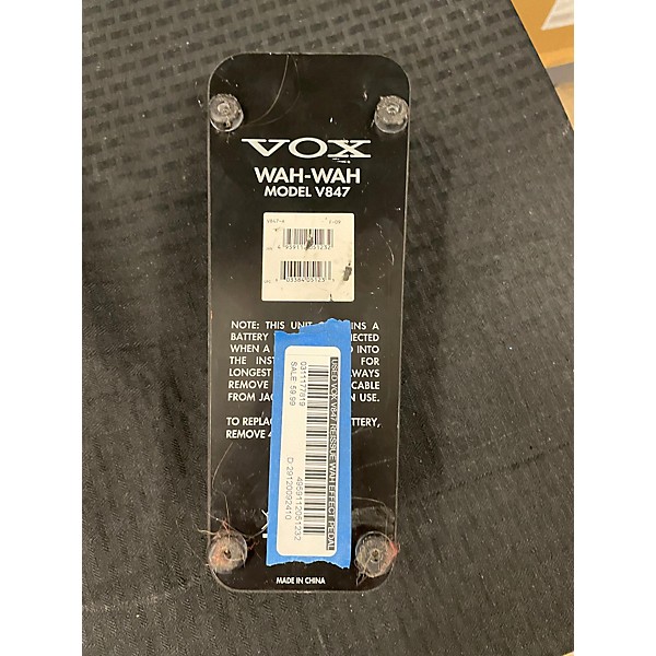 Used VOX V847 Reissue Wah Effect Pedal