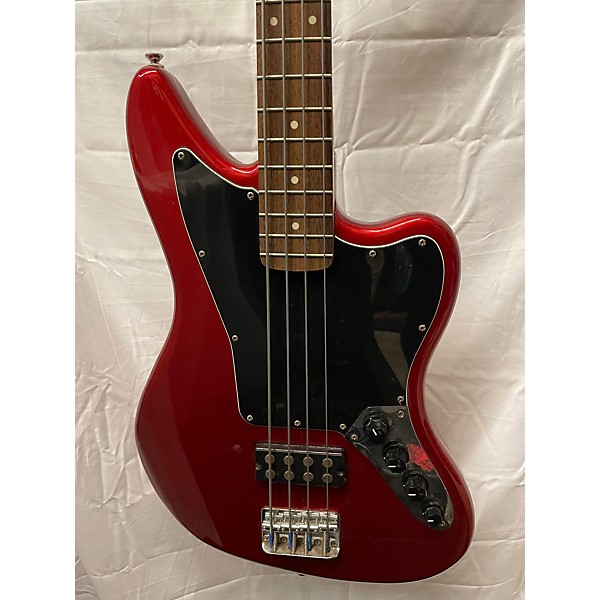 Used Used Squier Vintage Modified Jaguar Bass Hb Candy Apple Red Electric Bass Guitar