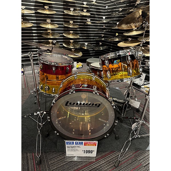 Used Ludwig 2020s Tequila Sunrise Usa Drum Kit