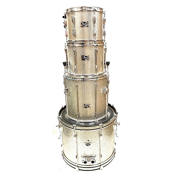 Used Pearl Used Pearl 4 piece Export Silver Sparkle Drum Kit