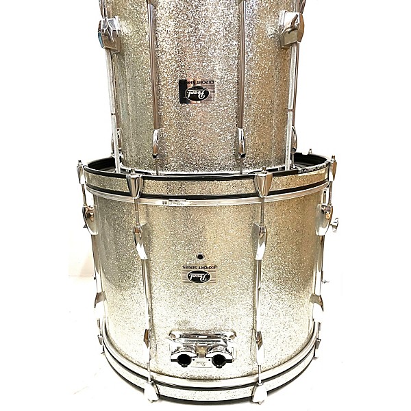 Used Pearl Used Pearl 4 piece Export Silver Sparkle Drum Kit