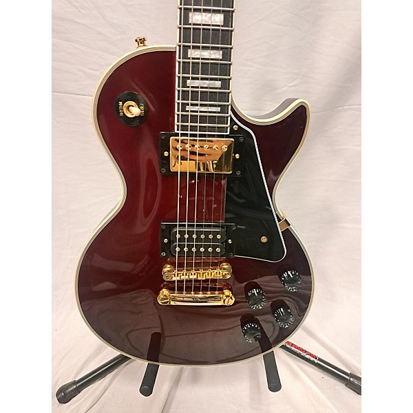 Used Used Epiphone Jerry Cantrell "Wino" Les Paul Custom Wine Red Solid Body Electric Guitar