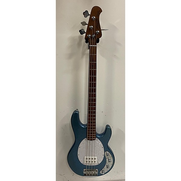 Used Used Sterling By Music Man Stingray Blue Sparkle Electric Bass Guitar