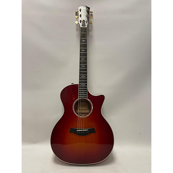 Used Taylor Used Taylor 614CE Crimson Red Burst Acoustic Electric Guitar