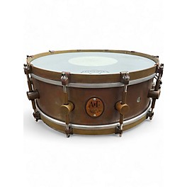 Used A&F Drum  Co Used A&F Drum  Co Raw Brass Snare Patina Drum