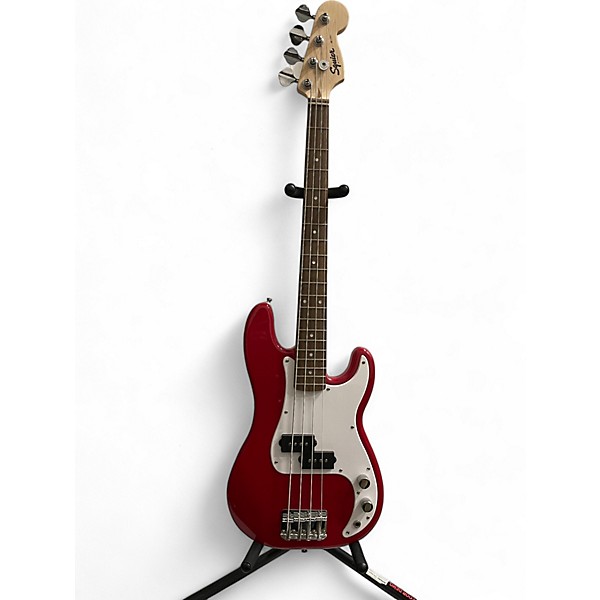 Used Squier Used Squier MINI P BASS RED Electric Bass Guitar