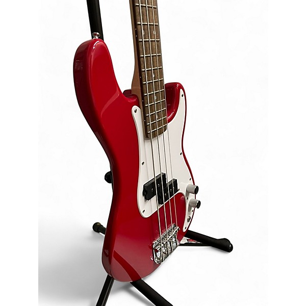 Used Squier Used Squier MINI P BASS RED Electric Bass Guitar