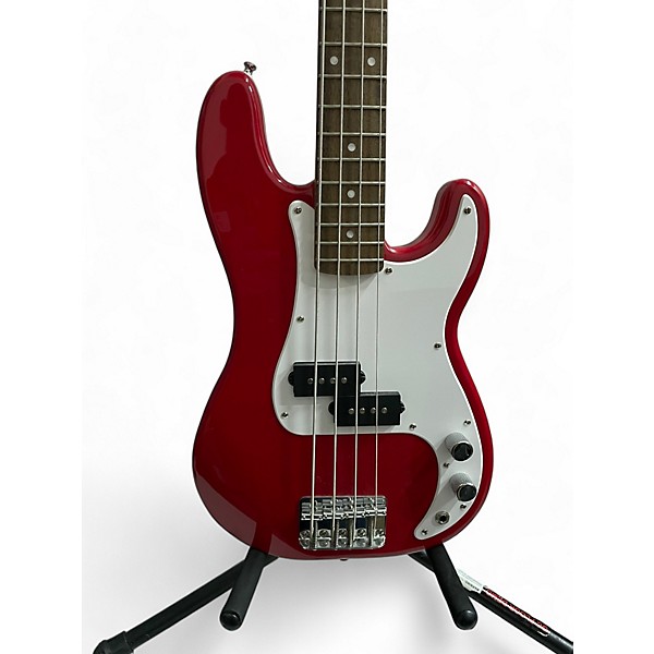 Used Squier Used Squier MINI P BASS RED Electric Bass Guitar