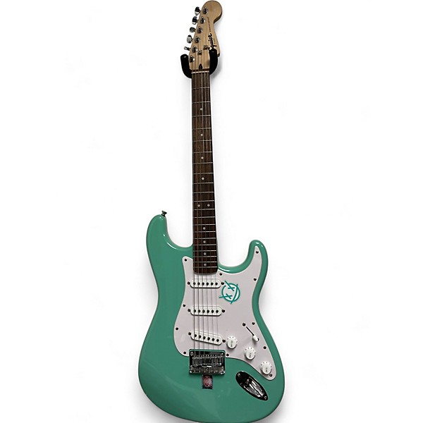 Used Squier Used Squier Bullet Stratocaster Green Solid Body Electric Guitar