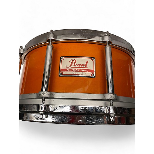 Used Pearl 6.5X14 Free Floating Snare Drum Antique Amber