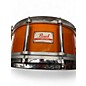 Used Pearl 6.5X14 Free Floating Snare Drum Antique Amber