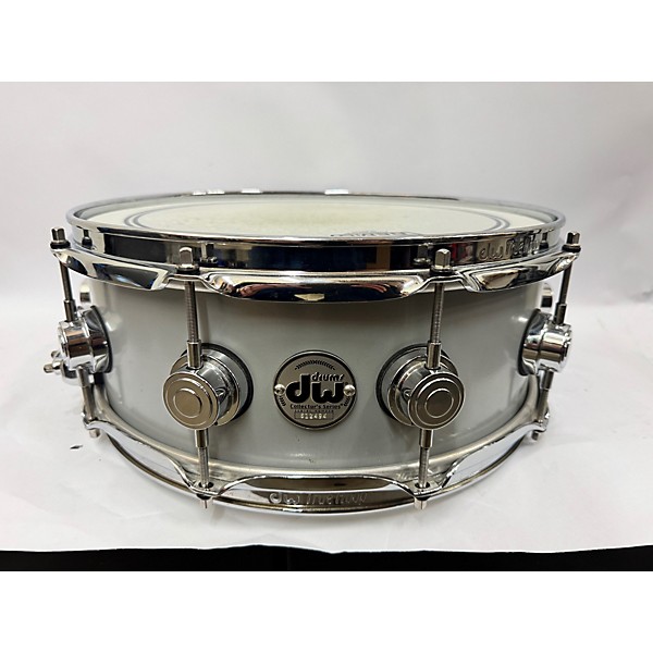 Used DW Used DW 6.5X14 Collector's Series Aluminum Snare Drum Silver