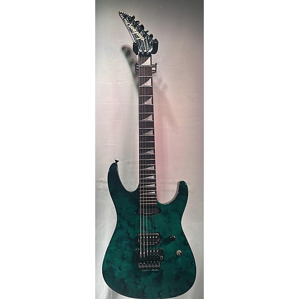 Used Used 1991 Jackson Doug Aldrich Psycho G-B Turquoise Solid Body Electric Guitar