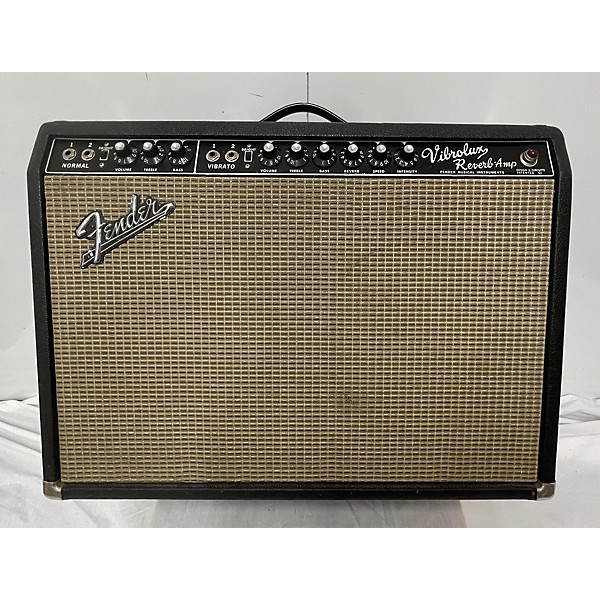 Vintage 1965 Fender Custom Vibrolux Reverb Tube Guitar Combo Amp