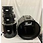 Used Pearl 4 piece Forum Black Drum Kit thumbnail