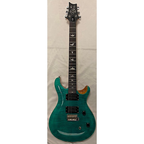 Used PRS Used PRS Se Ce Turquoise Solid Body Electric Guitar